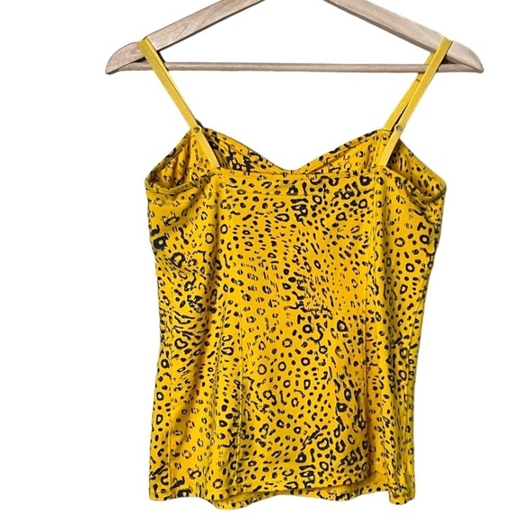 Aritzia Bright Yellow Animal Print Tank Top - Picture 3 of 8